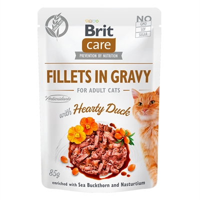 Brit Care Vådfoder Til Kat Hearty Duck And i Sovs 85g